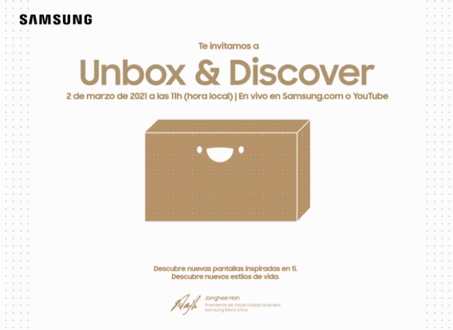 Samsung Electronics te invita al Unbox & Discover 2021