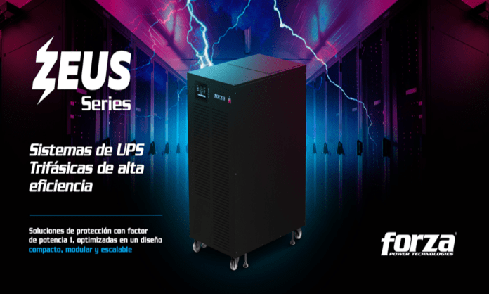 Forza presenta Zeus, su nueva serie de sistemas UPS trifásicos