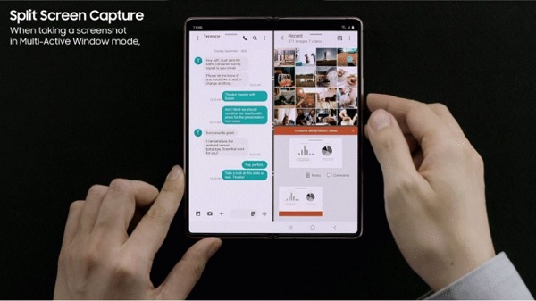 Galaxy Z Fold2: el celular que permite ver tres aplicaciones al mismo tiempo en una gran pantalla