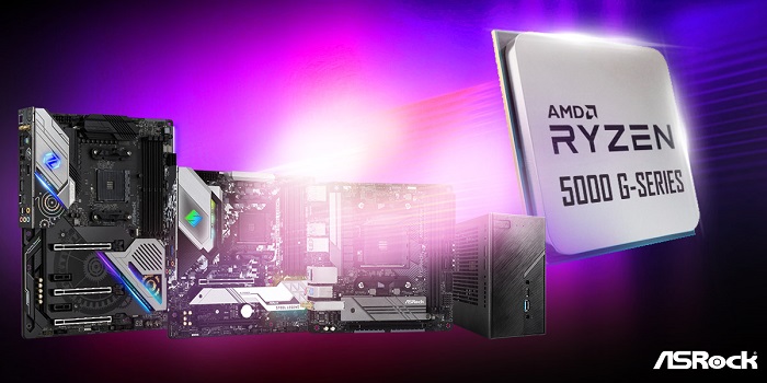 ASRock presentó la nueva actualización de BIOS para AMD Ryzen™ 5000 G-Series