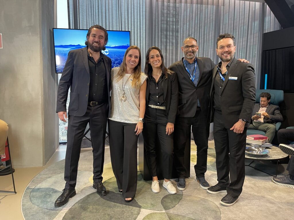 Guillermo Sandoval Regional Sales Director MCCA at GenetecJason de Souza, Managing Director Latin America & Caribbean para Genetec. Camila Escobar Azcárate, International Commerce and Global Development Pilar Aguerrebere, Regional Marketing Manager, Mexico, Caribbean and Central America