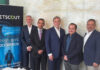 NETSCOUT presentó soluciones disruptivas para enfrentar amenazas de red Team directivo de Netscout, con Enrique Martínez, el director regional de Canales (el primero, de derecha a izquierda)