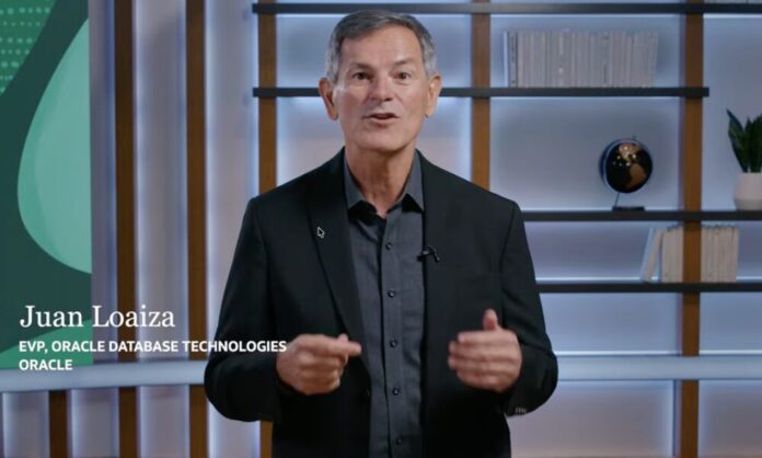 Juan Loaiza, Vicepresidente ejecutivo de tecnologías de bases de datos.