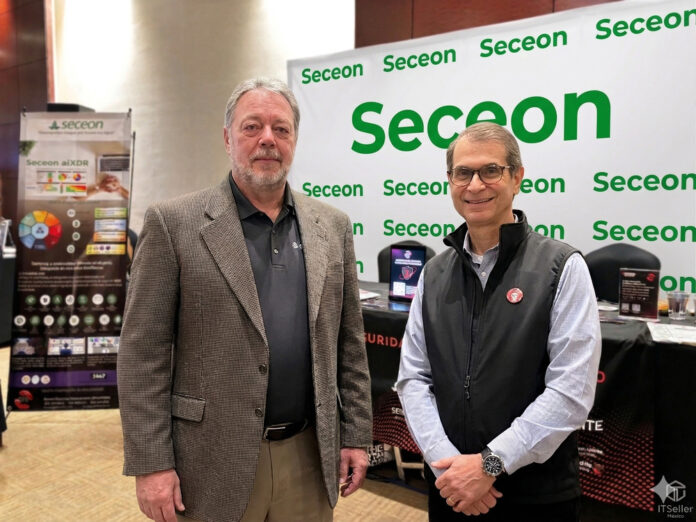 Tom Ertel, SVP Technical Sales & Strategic Accounts; y Smith Kadakia, Cofundador y Chief Data Scientist de Seceon Inc.