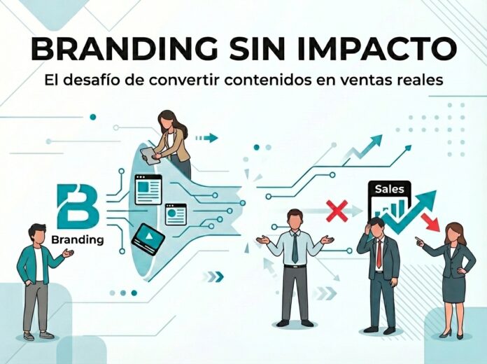 embudo de ventas IT que muestra la desconexión entre el branding y la conversión de ventas en América Latina.