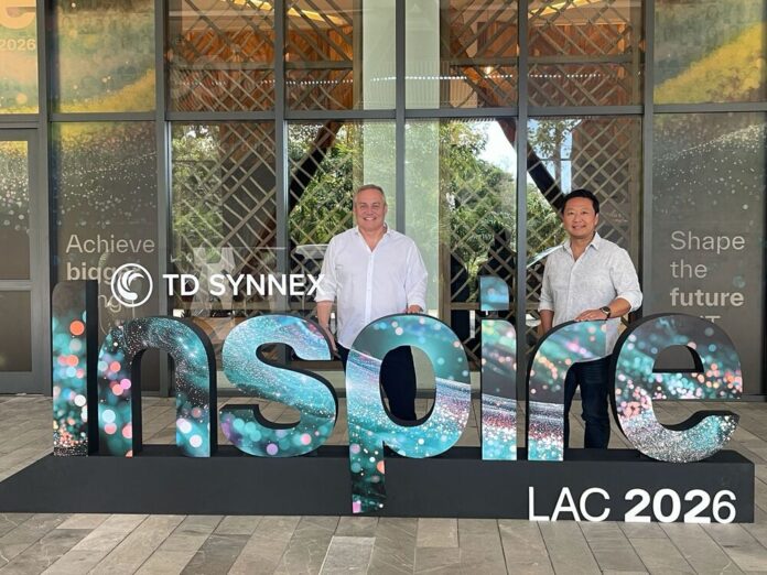 Otavio Lazarini, President, Latin America & Caribean TD SYNNEX; y Marcos Murata, VP | LAC Vendor Management & Business Strategy TD SYNNEX.