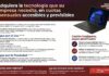 Lenovo incentiva nuevas oportunidades para el canal con financiamiento tecnológico Infografía de fondo blanco y vino titulada "Adquiera la tecnología que su empresa necesita, en cuotas mensuales accesibles y previsibles", que muestra una laptop Lenovo ThinkPad abierta con la interfaz de Windows 11. El gráfico detalla las modalidades de Lenovo Global Financial Services (LGFS), desglosando la opción "Pague por el Uso" mediante Leasing Operativo y la opción "Pague por la Propiedad" a través de Leasing Financiero. Al lado derecho, un recuadro describe las ventajas comerciales: mantener la previsibilidad, reducir el costo total y maximizar la liquidez. En la esquina superior derecha se lee el eslogan institucional "Smarter technology for all".