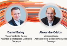Genesys consolida su ecosistema de canales con la mira en la IA agéntica Daniel Bailey y Alexandre Oddos, de Genesys.