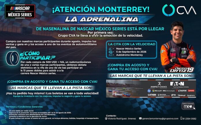 Póster promocional de Grupo CVA con el encabezado 