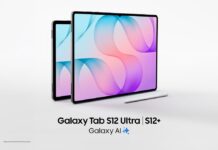 Samsung presenta la serie Galaxy Tab S12: potencia, productividad y Galaxy AI para impulsar tu crecimiento Fotografía publicitaria en render 3D de las dos tabletas Samsung Galaxy Tab S12 Ultra y Galaxy Tab S12+ alineadas de perfil frente a un fondo blanco, mostrando sus pantallas brillantes de colores pastel y el lápiz óptico S Pen blanco recostado al frente.